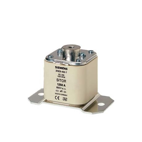 SIEMENS 3NE6437-7 3NE6437-7 SIEMENS SITOR fuse link, with female thread on both sides, In: 710 A, aR, Un AC: 900 V, Un DC: 440..
