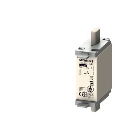 SIEMENS 3NA6820-6 3NA6820-6 SIEMENS LV HRC fuse element, NH00, In: 50 A, gG, Un AC: 690 V, Un DC: 250 V, Combined indicator, I..