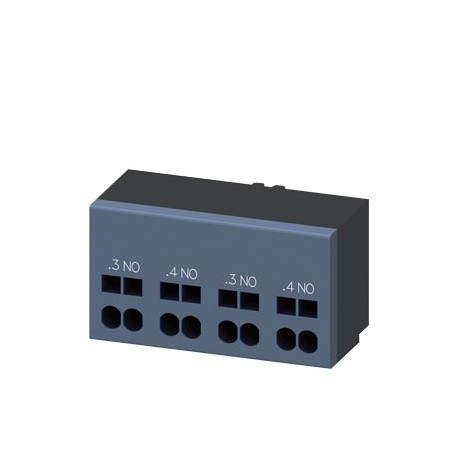 SIEMENS 3RA6911-2A 3RA6911-2A SIEMENS Auxiliary switch 2 NO contacts Connection control circuit: Spring-type terminal