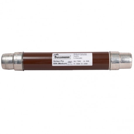 EATON - MOELLER 7.2KV 6.3Amp 2" DIN Sealed Fuse 7.2KV 6.3Amp 2" DIN Sealed Fuse 7.2TDLSJ6.3 7-2TDLSJ6-3 EATON ELECTRIC 7.2KV 6.3AMP 2" DIN SEALED BROWN BODY