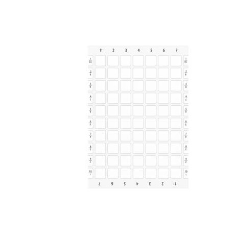 SIEMENS 3SU1900-0BM61-0AA0 3SU1900-0BM61-0AA0 SIEMENS Labeling plates for printing and gluing on enclosure, label size 22x22 mm, white,..