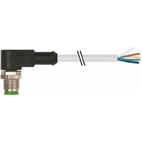 Murrelektronik 7000-12121-2150300 M12 male 90° with cable PVC 5X0.34 yellow UL,CSA 3m