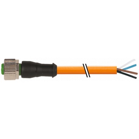 Murrelektronik 7000-12221-8463000 M12 female 0° with cable PUR 4x0.34 or UL/CSA+robot+drag chain 30m
