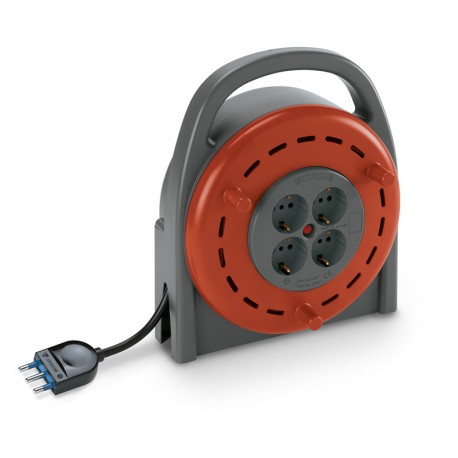 SCAME 709.4820 709.4820 SCAME CABLE REEL TRIS 230 4 FRENCH SOCKETS + T