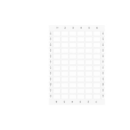 SIEMENS 3SU1900-0BK61-0AA0 3SU1900-0BK61-0AA0 SIEMENS Labeling plates for printing and gluing on label holder, Label size 17.5 x 27 mm,..