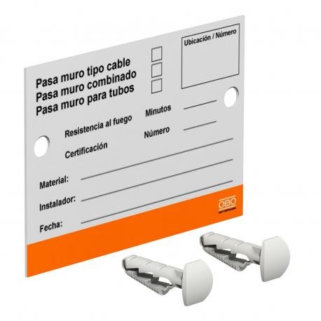 Obo-bettermann KS-S ES OBO BETTERMANN Identification plate for insulation systems,