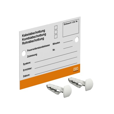 OBO BETTERMANN KS-S EN KS-S EN 7205429 OBO BETTERMANN Identification plate for insulation systems,