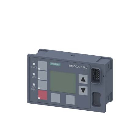 Siemens 3UF7210-1BA01-0 Operator panel with display for SIMOCODE pro V, installation in control cabinet door..