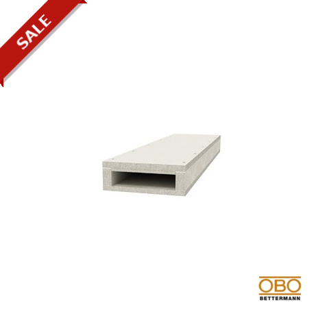 Obo-bettermann BSK 090521 OBO BETTERMANN Fire protection duct I90/E30 , 50x210mm, Grey, Glass-fibre lightweight con..