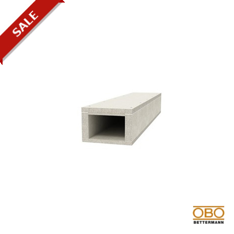 Obo-bettermann BSK 091016 OBO BETTERMANN Fire protection duct I90/E30 , 105x160mm, Grey, Glass-fibre lightweight co..