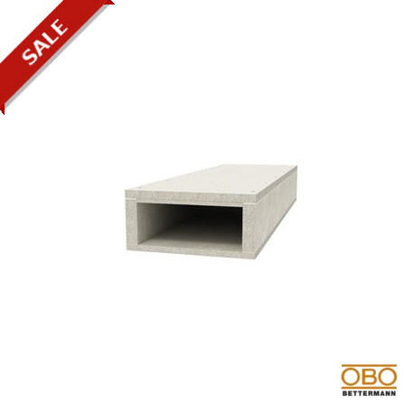 Obo-bettermann BSK 091026 OBO BETTERMANN Fire protection duct I90/E30 , 105x260mm, Grey, Glass-fibre lightweight co..