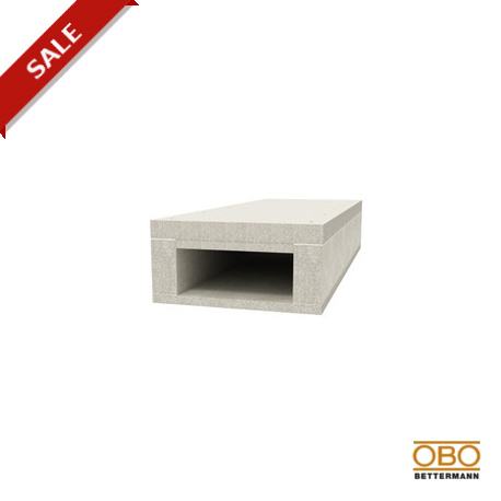 Obo-bettermann BSK 121026 OBO BETTERMANN Fire protection duct I120/E90 , 105x260mm, Grey, Glass-fibre lightweight c..