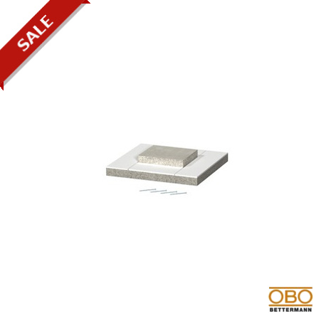 OBO BETTERMANN BSK-E090506 BSK-E090506 7215250 OBO BETTERMANN End piece for BSK I90/E30, 95x120, Grey, Glass-fibre lightweight concrete