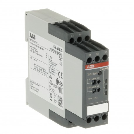 Abb 1SVR730670R0200 CM-IWS.2S Insulation monitoring relay 1c/o, 1-100kOhm, 24-240VAC/DC