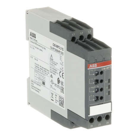 Abb 1SVR730884R3300 CM-MPS.41S Three-phase monitoring relay 2c/o, 0,0.1-30s, L1-L2-L3 3x300-500VAC