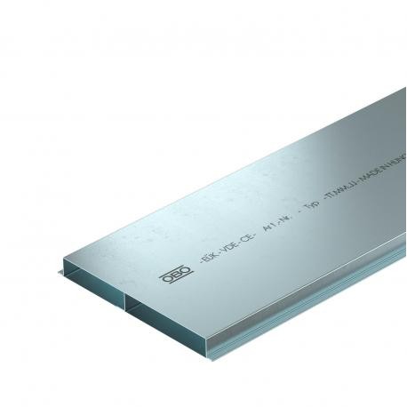 Obo-bettermann S2 25028 OBO BETTERMANN Underfloor duct 2 compartments, 2000x250x28, Strip-galvanised, DIN EN 10147,..