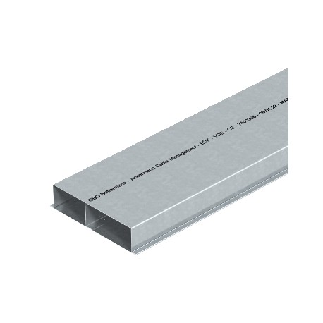 Obo-bettermann S2 25048 OBO BETTERMANN Underfloor duct 2 compartments, 2000x250x48, Strip-galvanised, DIN EN 10147,..