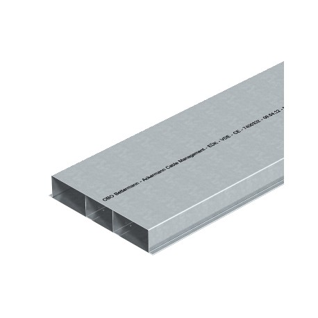 Obo-bettermann S3 35048 OBO BETTERMANN Underfloor duct 3 compartments, 2000x350x48, Strip-galvanised, DIN EN 10147,..