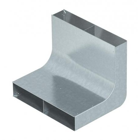 Obo-bettermann KV2 25048 OBO BETTERMANN Vertical bend 2 compartments for EÜK, Strip-galvanised, DIN EN 10147, Steel..
