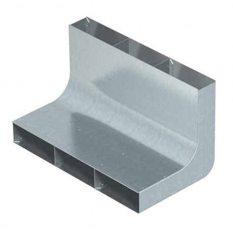 Obo-bettermann KV3 35048 OBO BETTERMANN Vertical bend 3 compartments for EÜK, Strip-galvanised, DIN EN 10147, Steel..