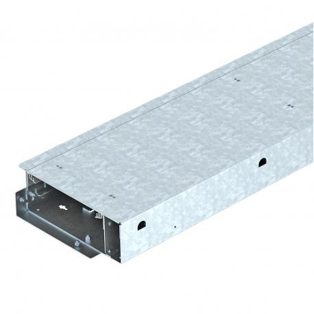 Obo-bettermann OKB U 25085 BD OBO BETTERMANN Flushfloor trunking unit with blanking lid, 2000x250x93, Strip-galvani..