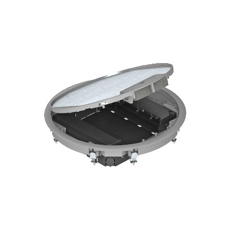 Obo-bettermann GESR9 55U V 9011 OBO BETTERMANN Service outlet for duct mounting, Graphite black, 9011, Polyamide, PA