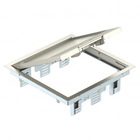 Obo-bettermann GES9M-2 10U OBO BETTERMANN Service outlet for universal mounting, Stainless steel, grade 304, VA, 1...