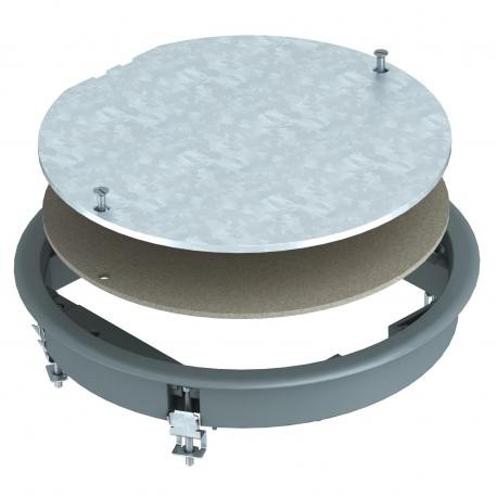 Obo-bettermann ZESR4 U 7011 OBO BETTERMANN Junction box insert for universal mounting, Iron grey, 7011, Polyamide, ..