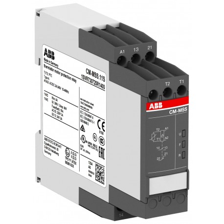 Abb 1SVR740720R1400 CM-MSS.11P Therm. motor protec. relay 1n/o+1n/c, 24-240VAC/DC