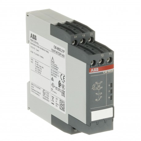 Abb 1SVR740722R1400 CM-MSS.21P Therm. motor protec. relay 1n/o+1n/c, 24-240VAC/DC