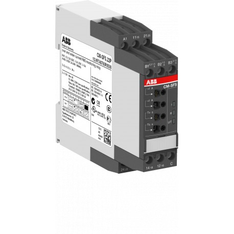 Abb 1SVR740760R0400 CM-SFS.21P Current monitoring relay 2c/o, B-C 3mA-1A RMS, 24-240VAC/DC