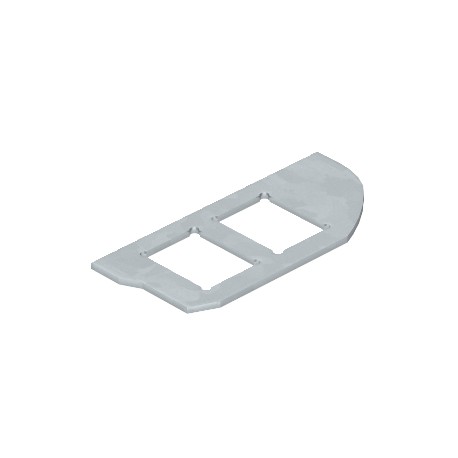 Obo-bettermann MPRM2 2C MPR2 2C 7407624 OBO BETTERMANN Mounting plate with 2x hole pattern Type C, 19,3x14,8, Stainless steel, grade..