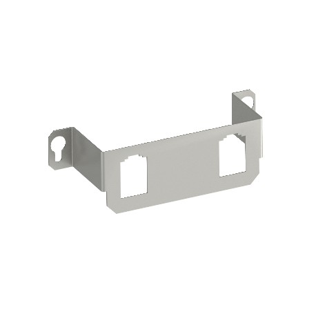 Obo-bettermann MTGE2 2B OBO BETTERMANN Mounting plate with 2x hole pattern Type B, 116x36x34, Stainless steel, grad..