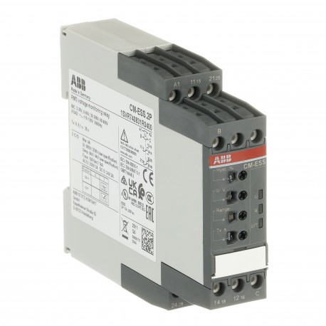 Abb 1SVR740831R0300 CM-ESS.1P Voltage monitoring relay 1c/o, B-C 3-600VRMS, 110-130VAC