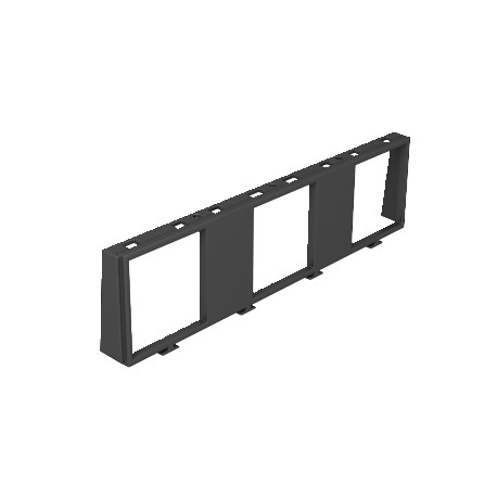Obo-bettermann MT45V 3 OBO BETTERMANN Installation frame for 3 x 1 Modul 45, Graphite black, 9011, Polyamide, PA
