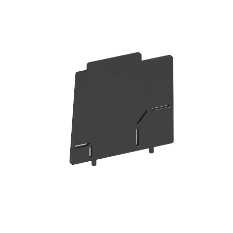 Obo-bettermann MT45V TW OBO BETTERMANN Barrier strip for Modul 45 mounting box, Graphite black, 9011, Polyamide, PA