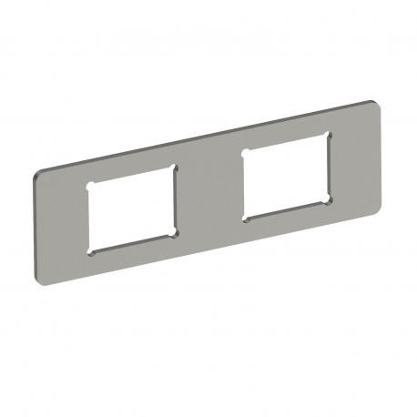 OBO BETTERMANN MPMT45 2C MPMT45 2C 7408705 OBO BETTERMANN Mounting plate with 2x hole pattern Type C, 77x24x1,5, Stainless steel, gra..