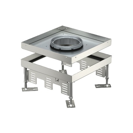 Obo-bettermann RKFN2 9 VS 25 OBO BETTERMANN Square cassette for tube, 243x243mm, Stainless steel, grade 304, VA, 1...