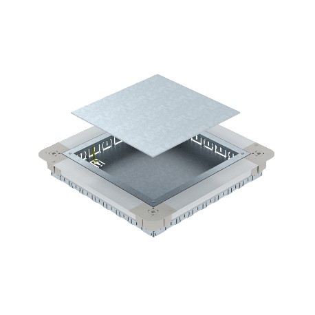 OBO BETTERMANN UGD55 250-3 9R UGD55 250-3 9R 7410060 OBO BETTERMANN Underfloor box empty for GES9/55UV, 367x367x55, Strip-galvanised, DIN ..
