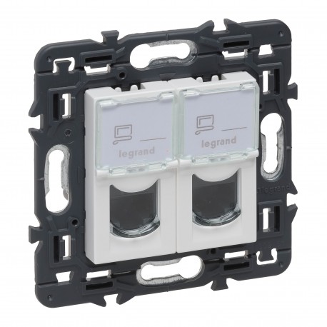 LEGRAND 741276 741276 LEGRAND VN-BASE 2XRJ45 UTP CAT.6 WHITE