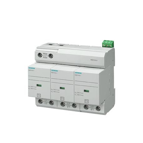 SIEMENS 5SD7413-1 5SD7413-1 SIEMENS lightning arrester type 1, requirement class B, Uc 350 V, protective modules, plug-in, 3-p..