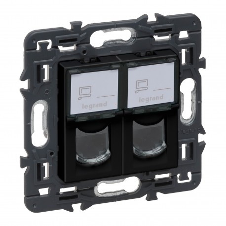 Legrand 741476 VN-BASE 2XRJ45 UTP CAT.6 DARK