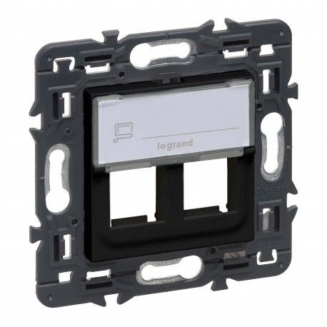 Legrand 741478 VN-ADAPT.2XRJ45 KEYSTONE DARK