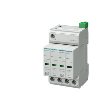 SIEMENS 5SD7424-1 5SD7424-1 SIEMENS surge arrester type, 2, requirement class C, Uc 350 V, protective modules, plug-in, 4-pole..