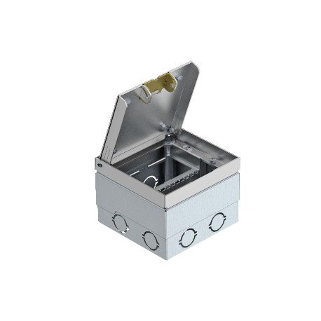 Obo-bettermann UDHOME2 BV OBO BETTERMANN UDHOME2 floor socket, with stainless steel lid, freely equippable