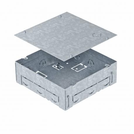 Obo-bettermann UDHOME BOX 4 OBO BETTERMANN Flush mounted housing for GES4-2, galvanized band, DIN EN 10147, Steel, ..