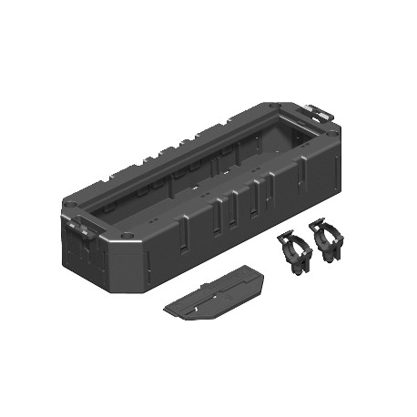 Obo-bettermann MT4 45 2-2 OBO BETTERMANN Modul support 45, closed for 2+2 Modul 45 accessories, 208x76x40, Graphite..