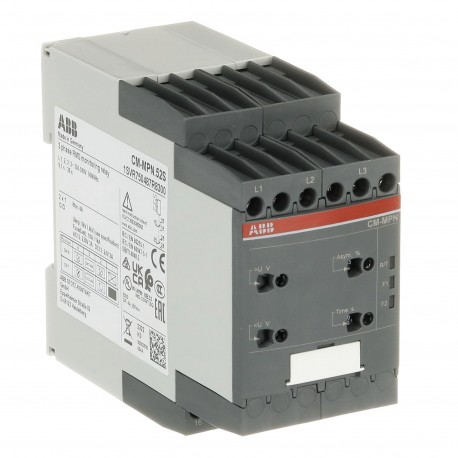 Abb 1SVR750487R8300 CM-MPN.52S Three-phase monitoring relay 2c/o, 0,0.1-30s, L1-L2-L3 3x350-580VAC