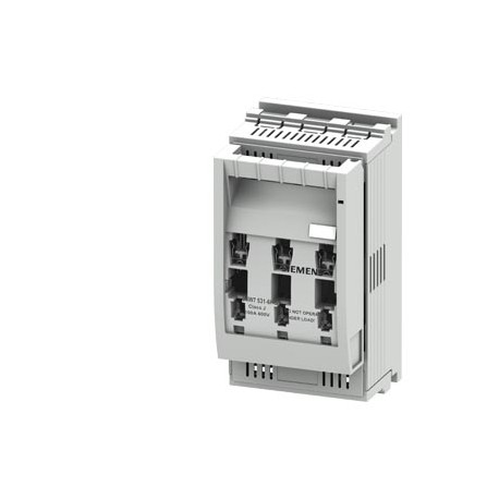 Siemens 3NW7531-6HG SENTRON, fuse holder, Class J, 3-pole, In: 100 A, Un AC: 600 V, mounting on mounting pla..