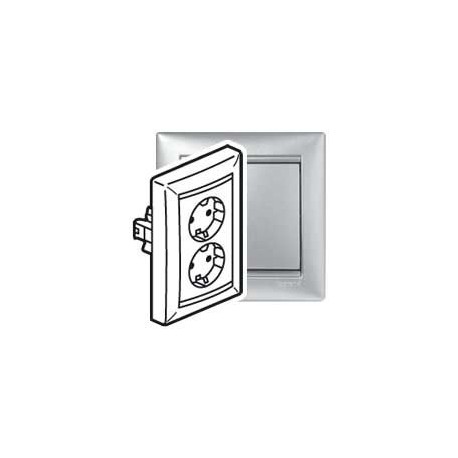 Legrand 770127 VL-BASE MBLOC 2X2P+T TORN ALUM